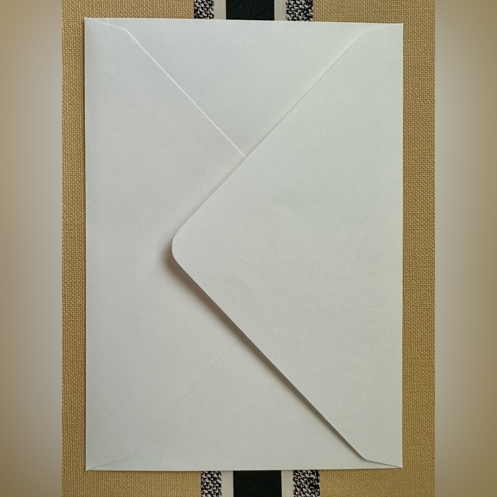 Authentic Christian Dior Envelope White 6" x 8.5" - Picture 2 of 2